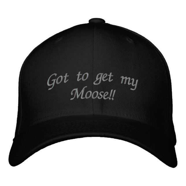Casquette Brodée Il faut aller à la mare de Moose ! (Devant)