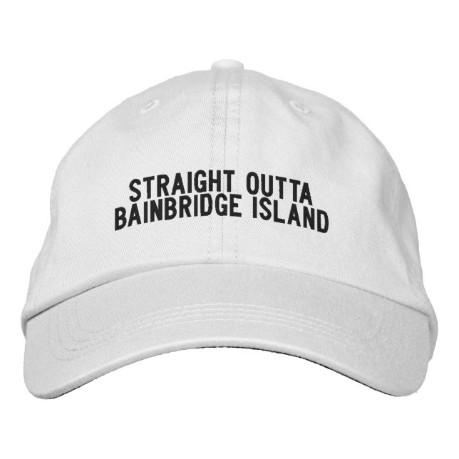 Casquette Brodée ÎLE BAINBRIDGE Washington Chapeau (Devant)