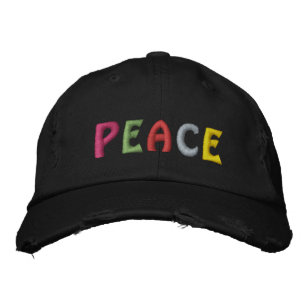 Casquette Brodée Imprimer le mot Cute PEACE