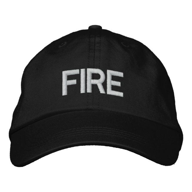 CASQUETTE BRODÉE INCENDIE (Devant)