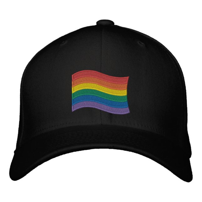 Casquette Brodée Indicateur traditionnel LGBTQ+ Pride (Devant)