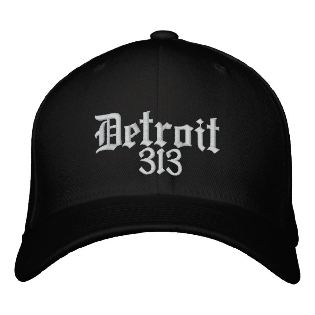 Casquette Brodée Indicatif régional de Détroit 313 (Devant)