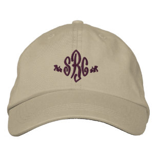 Casquette Brodée Initiales Monogramme Personnalisées Élégantes