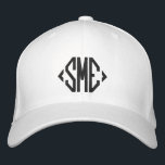 Casquette Brodée Initiales Monogrammes Monogrammes Personnalisées<br><div class="desc">Monogramme Initiales Monogrammées Personnalisées Brodées Casquette de baseball personnalisées,  le simple monogramme brodé moderne de vos initiales. Parfait comme cadeau pour la famille et les amis pour l'anniversaire,  Noël,  Fête des pères,  Fête des Mères,  mariages et plus. Créé par Evco Studio www.zazzle.com/store/evcostudio</div>