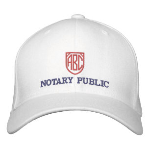 Casquette Brodée Initiales monogrammes Publicité notaire Customisée