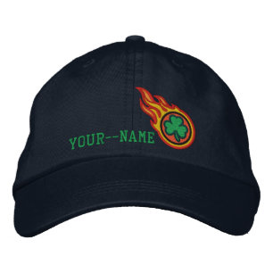Casquette Brodée Insigne de balle irlandais des Flames de course pe