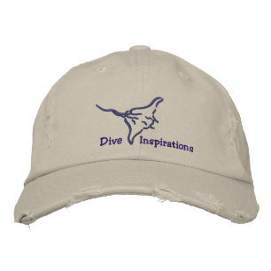 Casquette Brodée Inspirations de plongée volant Manta