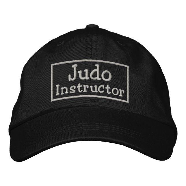 Casquette Brodée Instructeur de judo (Devant)