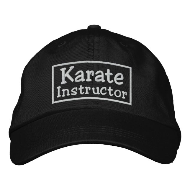 Casquette Brodée Instructeur de karaté (Devant)