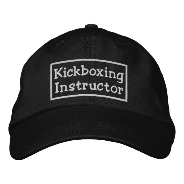 Casquette Brodée Instructeur de kickboxing (Devant)