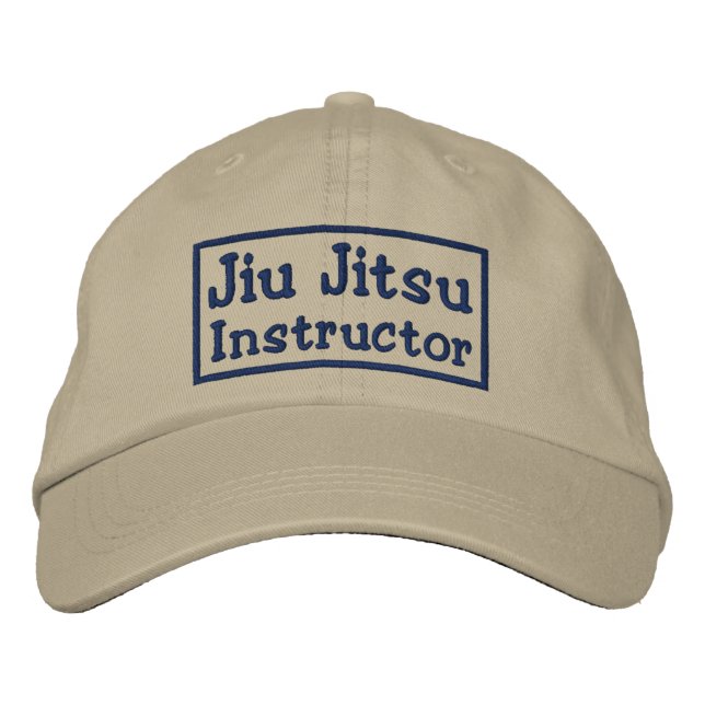Casquette Brodée Instructeur Jiu Jitsu (Devant)