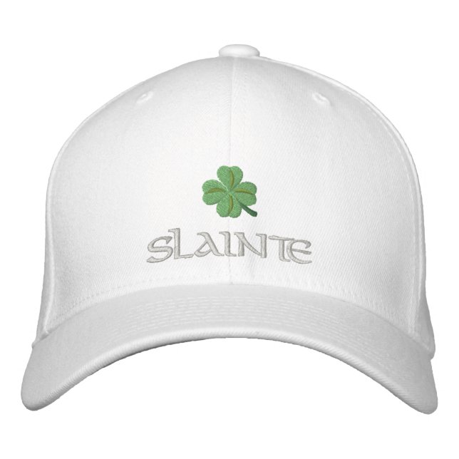Casquette Brodée Irish shamrock slainte St Patrick's (Devant)