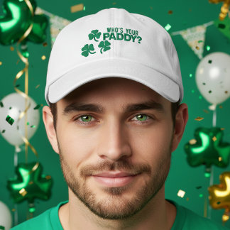 Casquette Brodée Irish St Patricks Day Qui est votre Paddy