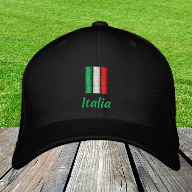 Casquette Brodée Italie & Drapeau italien / Italia Patriotes (Créateur téléchargé)