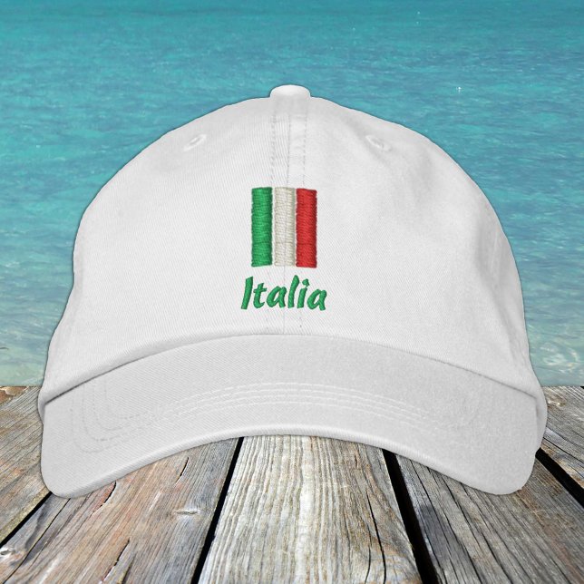 Casquette Brodée Italie & Drapeau italien / Italia Patriotes (Créateur téléchargé)