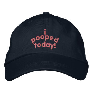 Casquette Brodée J'Ai Poopé Aujourd'Hui
