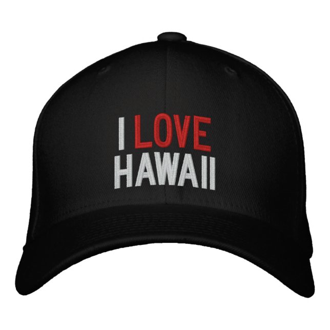 CASQUETTE BRODÉE J'AIME HAWAII (Devant)