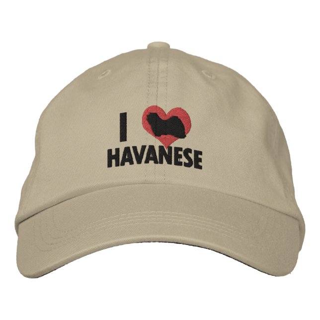 Casquette Brodée J'aime le Havanais (Devant)