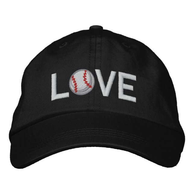 Casquette Brodée J'aime le Softball (Devant)