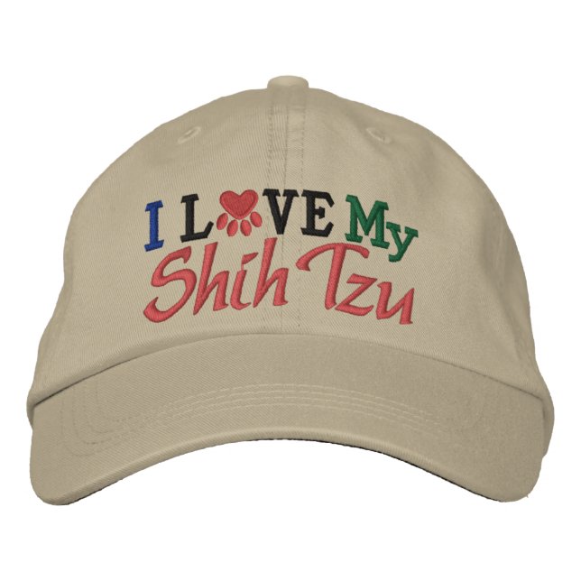 Casquette Brodée J'Aime Mon Chien (Devant)