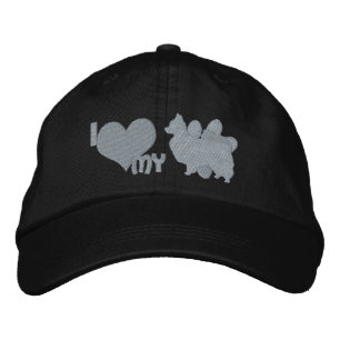Casquette Brodée J'aime mon Papillon Monochrome