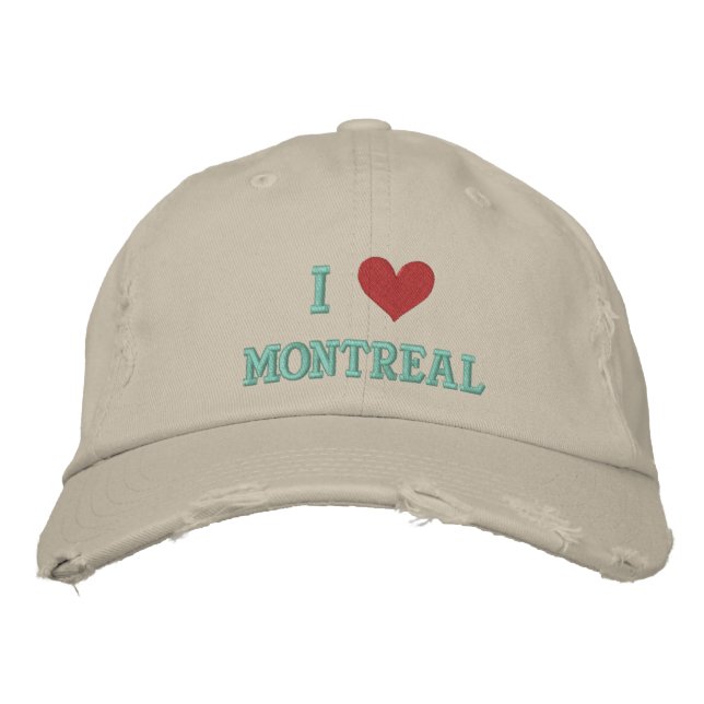 CASQUETTE BRODÉE J'AIME MONTRÉAL (Devant)