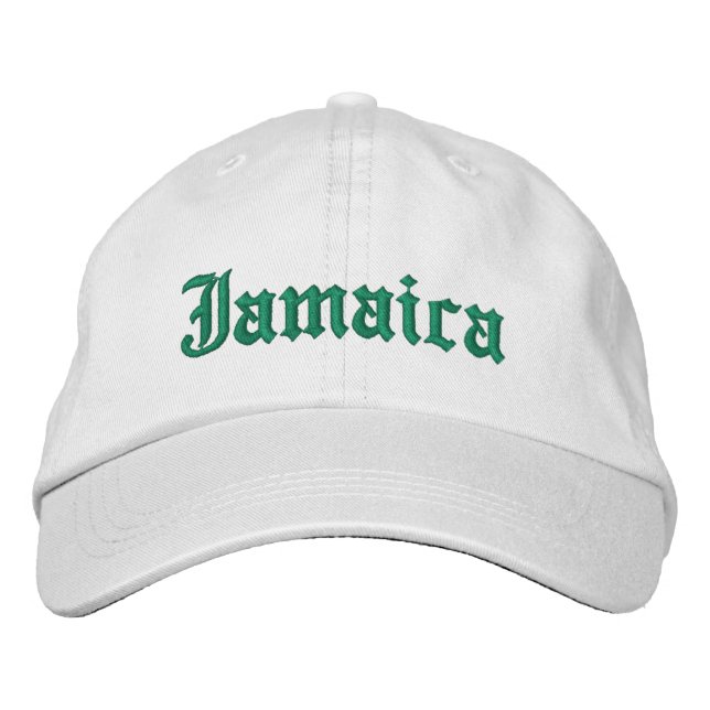 Casquette Brodée Jamaïque brodée personnalisée  (Devant)