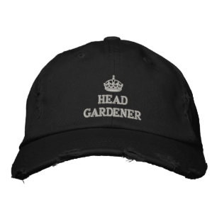 Casquette Brodée Jardinier principal avec la couronne