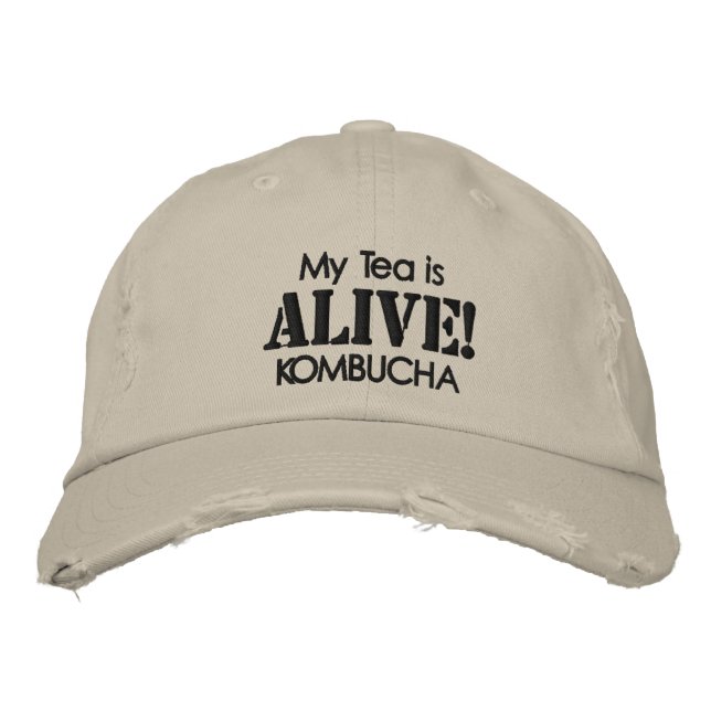 Casquette Brodée Je coeur Kombucha (Devant)