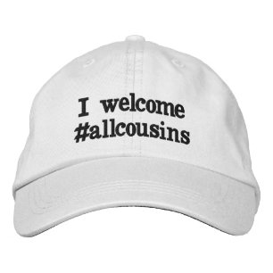 Casquette Brodée Je fais bon accueil à des #allcousins