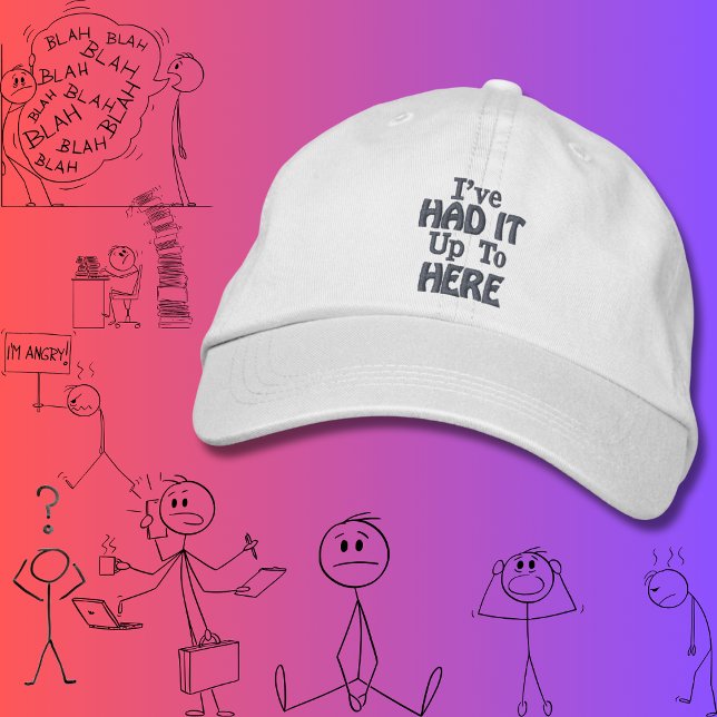 Casquette Brodée "Je l'ai fait jusqu'ici" Drôle Citation (Créateur téléchargé)
