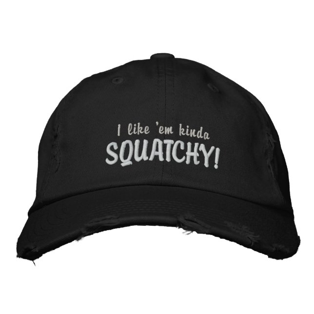 Casquette Brodée Je les aime Squatchy (Devant)