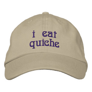 Casquette Brodée Je mange la quiche