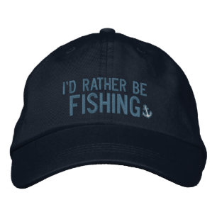 Casquette Brodée Je pêcherais plutôt