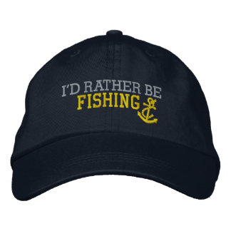 Casquette Brodée Je préfère pêcher