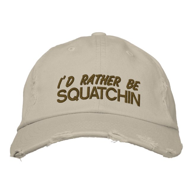 Casquette Brodée Je préférerais être en train de squatter (Devant)