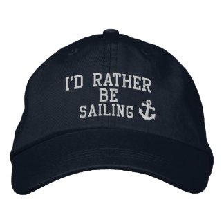 Casquette Brodée Je préférerais naviguer