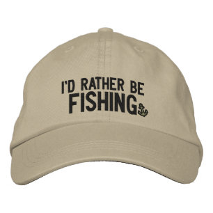Casquette Brodée Je préférerais pêcher