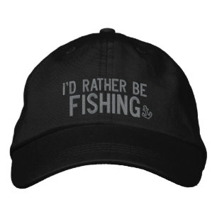 Casquette Brodée Je préférerais pêcher