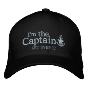 Casquette Brodée Je Suis Le Capitaine Humour Nautical Silver Star A