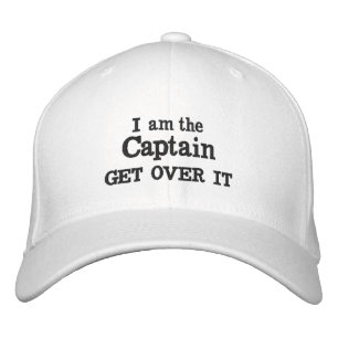 Casquette Brodée Je Suis L'Humour Capitaine Ancre Nautique