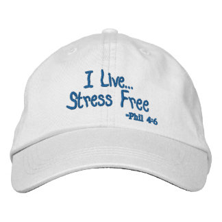 Casquette Brodée Je vis sans stress