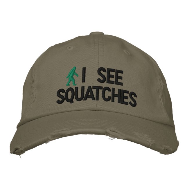 Casquette Brodée Je vois des squatters (Devant)