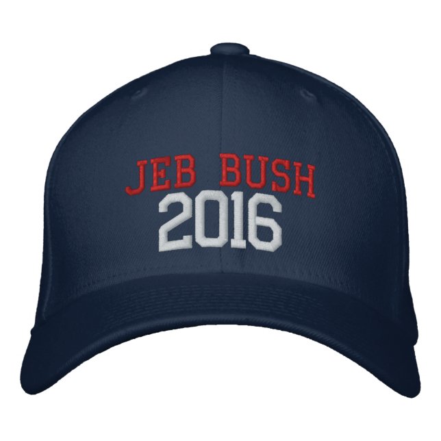 Casquette Brodée Jeb Bush Président 2016 (Devant)