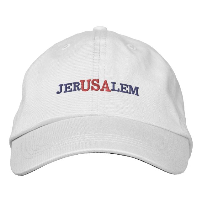 Casquette Brodée Jérusalem USA (Devant)