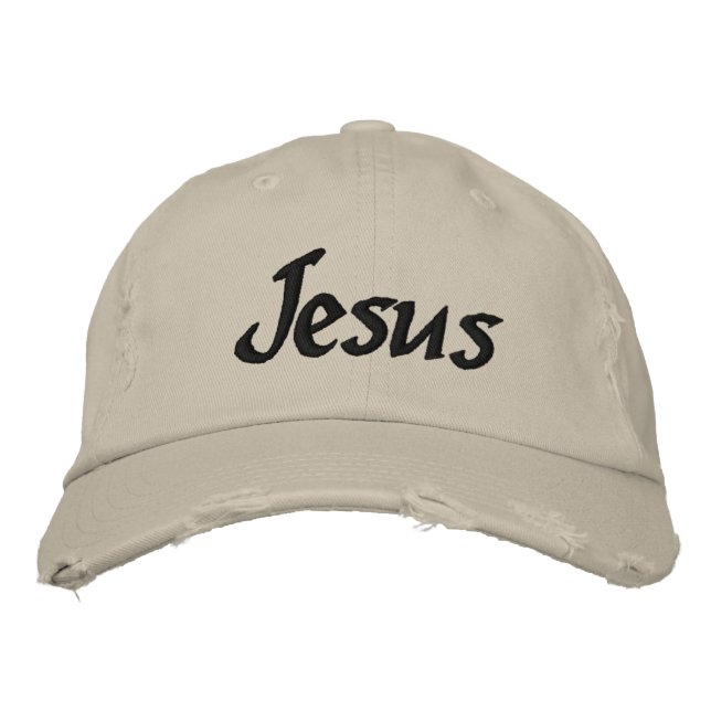 Casquette Brodée Jésus Customise (Devant)