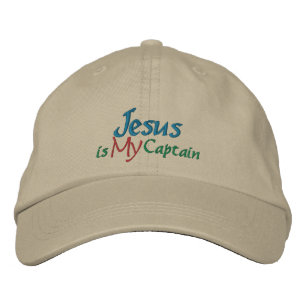 Casquette Brodée Jésus est mon capitaine par SRF