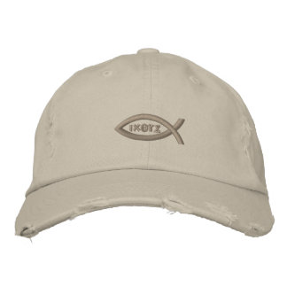 Casquette Brodée Jésus Poisson