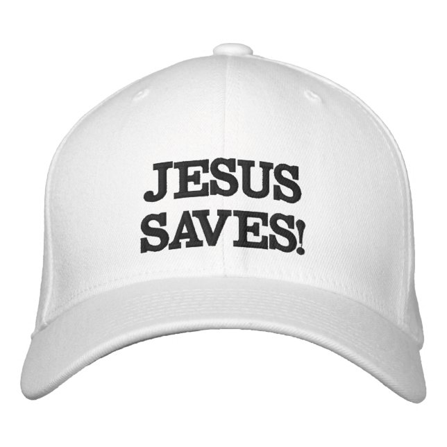 Casquette Brodée Jésus Sauve ! (Devant)