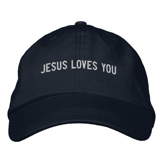 Casquette Brodée Jésus T'aime (Devant)